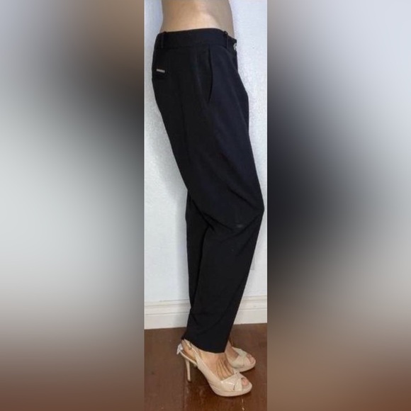 MICHAEL Michael Kors Straight Leg Trouser Pants Women's Black (8) - Picture 2 of 8